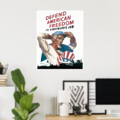 サムおじさんが出勤する ポスター (ホームオフィス)