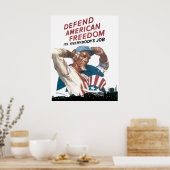 サムおじさんが出勤する ポスター (キッチン)