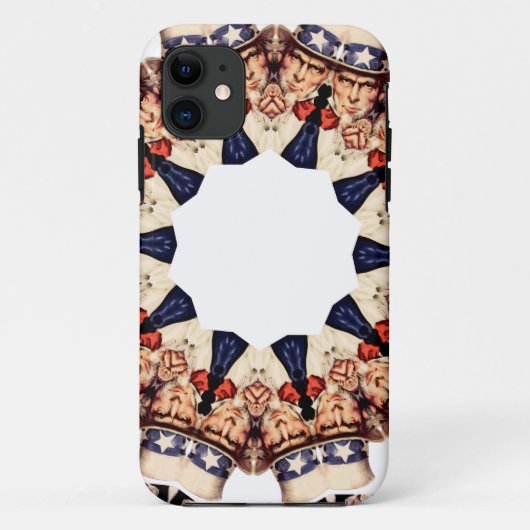 サムおじさんが指を指す万華鏡 Case-Mate iPhoneケース (裏面)