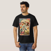 サムおじさんとアメリカ独立記念日の花火 Tシャツ (正面フル)