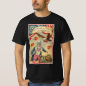 サムおじさんとアメリカ独立記念日の花火 Tシャツ (正面)