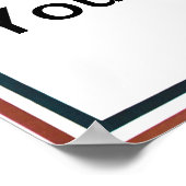 サムおじさんにテキストを追加してカスタマイズ欲しい ポスター (角)