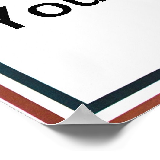 サムおじさんにテキストを追加してカスタマイズ欲しい ポスター (角)