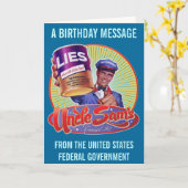 サムおじさんの缶詰のうそ カード (黄色い花)