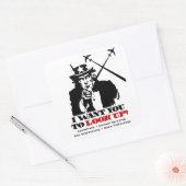 サムおじさんは私はあなたに見上げてほしいと言う スクエアシール (封筒)