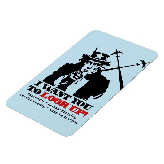 サムおじさんは私はあなたに見上げてほしいと言う マグネット (左側)