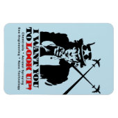 サムおじさんは私はあなたに見上げてほしいと言う マグネット (横)