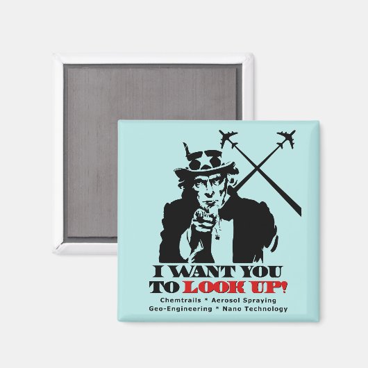 サムおじさんは私はあなたに見上げてほしいと言う マグネット (正面/裏面)