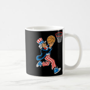 サムおじさんスケッチ アメリカ国旗 USA スポーツ 7月4日 コーヒーマグカップ