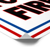 サムおじさん"あなたは解雇!" トランプ。ヘビーホワイト ポスター (角)