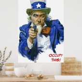 サムおじさん – これを占領！アンチ占有運動 ポスター (キッチン)