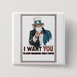 サムおじさん"私はあなたを望む"に….. 缶バッジ