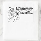 サムおじさん 長方形シール (バッグ)