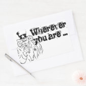 サムおじさん 長方形シール (封筒)