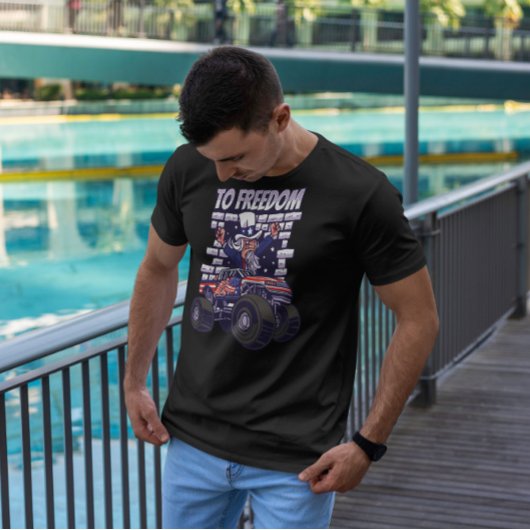 サムおもしろいフリーダム伯父 Tシャツ
