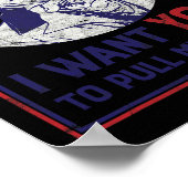 サムおもしろい叔父さん私の指を4th J引っ張ってほしい ポスター (角)