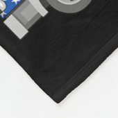 サムおもしろい消防車と花火アメリカ州旗4 フリースブランケット (角)