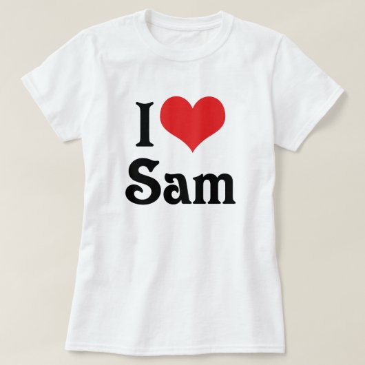 サムが大好き Tシャツ (デザイン正面)