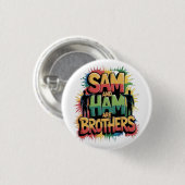 サムとハムは兄弟である 缶バッジ (正面&裏面)