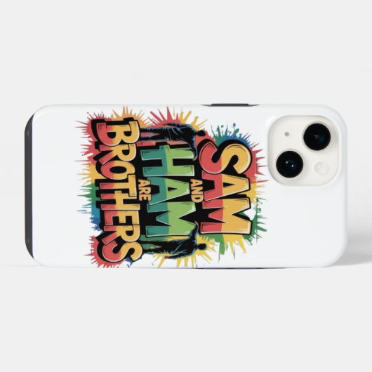 サムとハムは兄弟である iPhoneケース (裏面横)