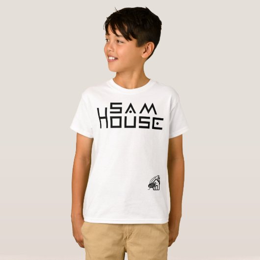 サムの家の子供のHanes TAGLESS®のTシャツ Tシャツ (正面フル)