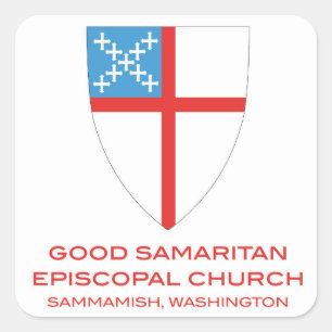 サムの米国聖公会のSammamishのよいステッカー スクエアシール