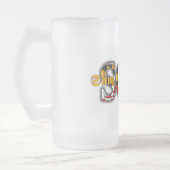 サムはバンドMDのロゴによって曇らされるビールのジョッキを育てます フロストグラスビールジョッキ (左)