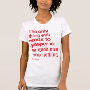 サムアダムの有名な引用 Tシャツ