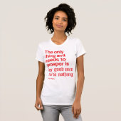 サムアダムの有名な引用 Tシャツ (正面フル)
