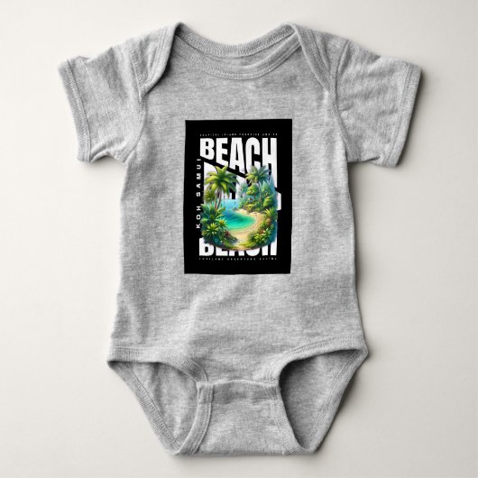 サムイアイランドタイ ベビーボディスーツ (正面)