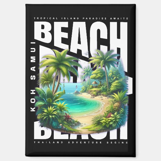 サムイアイランドタイ マグネット (正面)