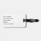 サムイェー修道院の空中表示 – チベット、アジア ラゲッジタグ (裏面横)