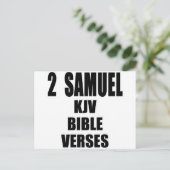 "サムエル記下 KJV 聖書の節" テキスト ポストカード (スタンド正面)