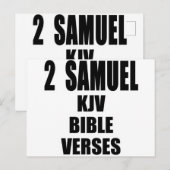 "サムエル記下 KJV 聖書の節" テキスト ポストカード (正面/裏面)
