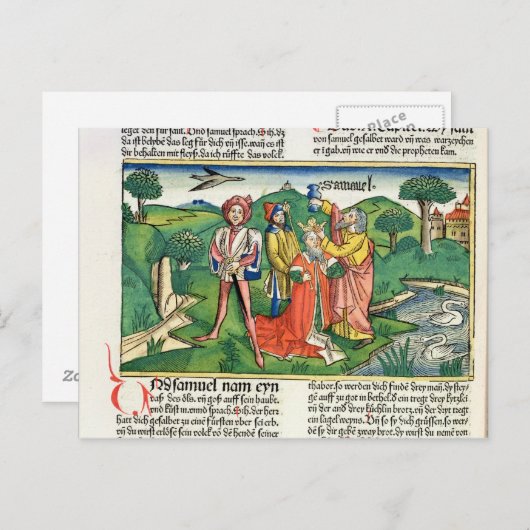 サムエル10サウルの戴冠式と悩み。 ポストカード (正面/裏面)