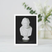 サムエル・ジョンソン（1709年～84年） 1777年（石膏） ポストカード (スタンド正面)