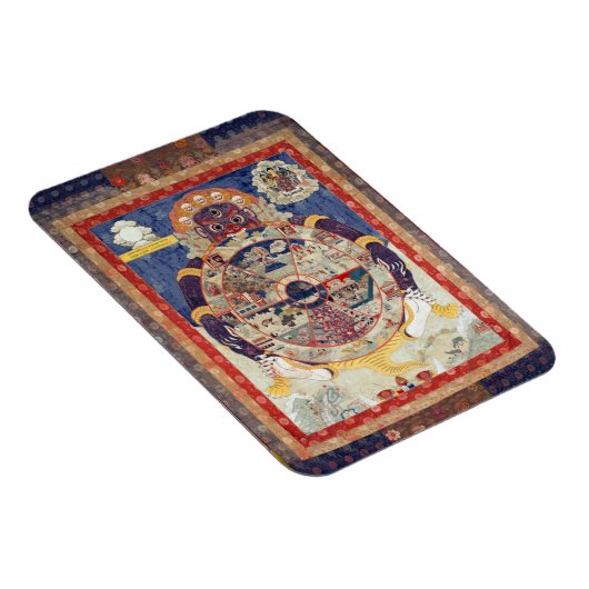 サムサラのライフサイクルのチベットのホイール マグネット (右側)