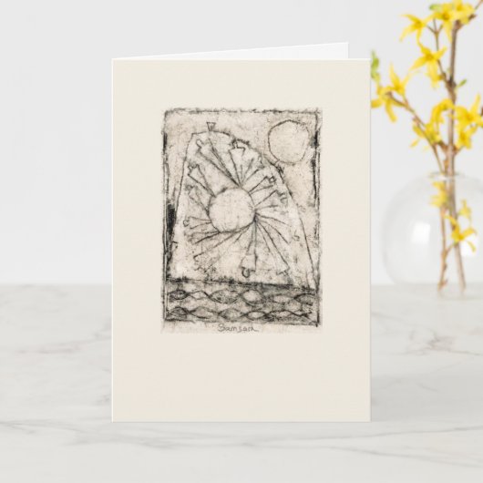 サムサラ カード (黄色い花)