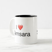 サムサ❤️ラ – - ツートーンマグカップ (正面左)