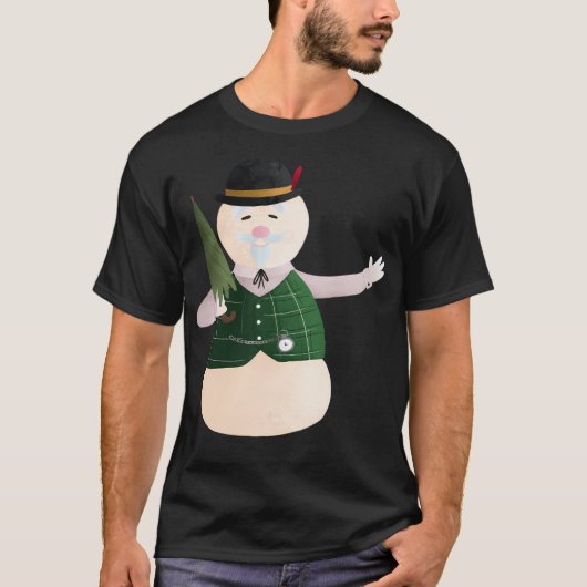 サムザ雪だるま Tシャツ (正面)