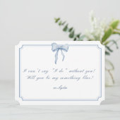 サムシングブルーボウ 招待状 (スタンド正面)