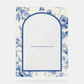 サムシングブルー エレガント シノワーズ ブライダルシャワー アクリルサイン (正面)