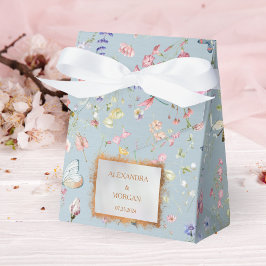 サムシングブルー エレガント ワイルドフラワー ギフトボックス フェイバーボックス