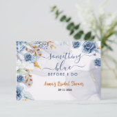 サムシングブルー ビフォー アイ ドゥ ブライダル シャワーフラワーズ サンキューカード (スタンド正面)