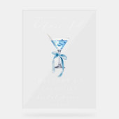 サムシングブルー ビフォー アイ ドゥ マルティーニ ブライダルシャワー アクリルサイン (正面)