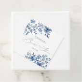 サムシングブルー フラワーブライダルシャワー フェイバータグ (インサイチュ)