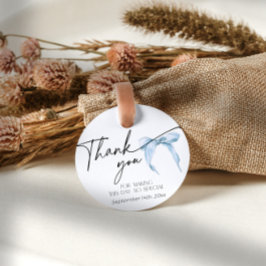 サムシングブルー ブライダルシャワー ダスティボー 感謝 フェイバータグ