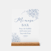 サムシングブルー ブライダルシャワー モモサバー アクリルサイン (正面)