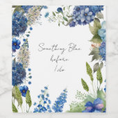 サムシングブルー ブライダルシャワー ワインボトルラベル ワインラベル (シングルラベル)