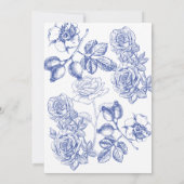 サムシングブルー ブライダルシャワー 招待状 (裏面)